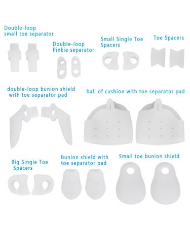 Bale Toe Corrector - 9 Pairs Orthopedic Toe Straighteners & Spreaders for Proper Toe Orientation - Buy Online on GoSupps.com