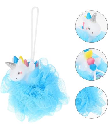 FRCOLOR 2pcs Unicorn Bath Ball Exfoliating Sponge Set - Toddler Bath Poufs & Loofah Scrubbers for a Gentle Clean - Ideal for Kids & Adults - Perfect Bath Mat Accessories - Buy Online on GoSupps.com