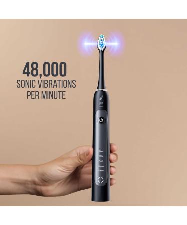 Buy Sonic Toothbrush - 48 000 VPM 5 Modes Charcoal Bristles Timed Care Long Battery Life - Best Electric Toothbrush for Adults - Buy Online on GoSupps.com