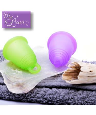 Me Luna Menstrual Cup Classic Ring - Violet Size Shorty L | Eco-Friendly Intimate Care - Buy Online on GoSupps.com