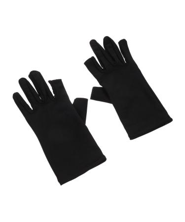 1 Pair Ladies Sun Protection Gloves Summer Riding Gloves Nail Art Fingerless Glove Wear Manicures Gloves Ladies Golf Glove Skin Protective Gloves Non-Slip Cloth Manicure Tools Miss