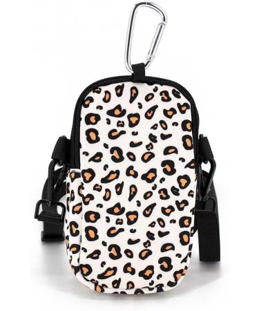 COOWOON GASSI BACK DOG Crossbody Bag - Dog Walking Essential with Poop Bag Dispenser Ideal for Toys & Accessories - Stylish White Leopard Design - Buy Online on GoSupps.com