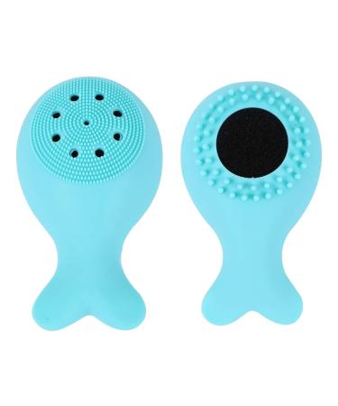Beaupretty 2pcs Silicone Blackhead Scrubber Blackhead Brush Cleaning Brush For Skin Care Face Small Green