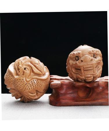 Solustre Baoding Balls - Wooden Chinese Hand Massage Tools for Fitness & Relaxation | Perfect Mahogany Gift - Buy Online on GoSupps.com