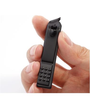 PSGS Stainless Steel Black Nail Clippers Dead Skin Toe Finger Nails Anti-Splash Trimmers Oblique Nail Cutter DIY Manicure Tool - Buy Online on GoSupps.com