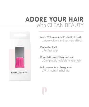 Pony Puffin Flamingo | Volume & Hold Braid Accessory - Vegan & Latex-Free | Made in Germany | Elevate Your Braid with Pink Style - Buy Online on GoSupps.com