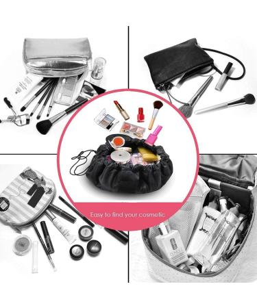 Portable Waterproof Cultural Bags - Oxford Cloth Cosmetic Storage for Men & Women | Black Makeup Organizer - Buy Online on GoSupps.com