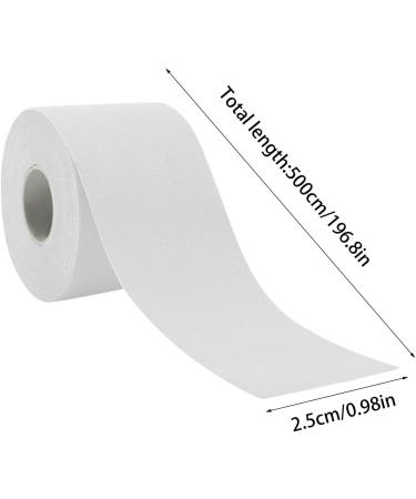 Kinesio Tape Sports Tape Wrap Adhesive | Elastic Sports & Weightlifting Tape Supports Muscles & Joints Knee Support and Muscle Relief White 2.5cmX5m - Buy Online on GoSupps.com
