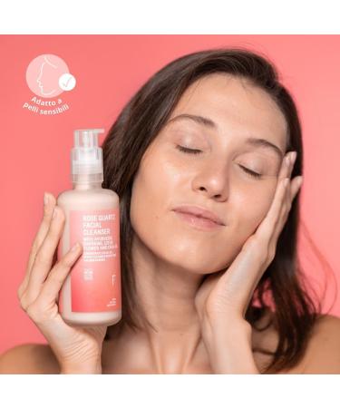 Freshly Cosmetics Rose Quartz facial cleanser 999 natural pH value deep cleansing without drying out or irritation brushing maintains skin barrier 200 ml - Buy Online on GoSupps.com