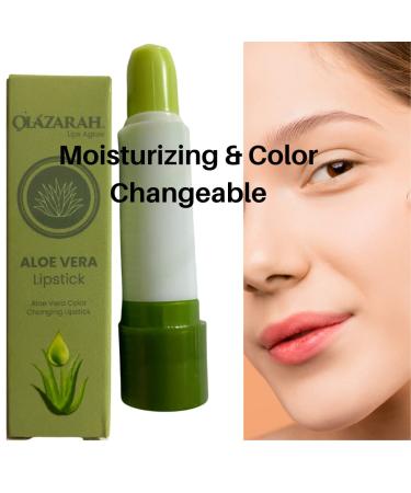 Aloe Vera Long Lasting Lipstick Set - Nourishing & Soothing Lip Balm with Magic Color Change - 2 oz (4pcs) - Buy Online on GoSupps.com