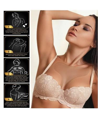 Silicone Chest & Neck Wrinkle Pads - Set of 2 Chest Pads, 1 Neck Pad - Reusable Anti-Wrinkle Patches for Overnight Treatment - Buy Online on GoSupps.com