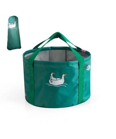 14L Collapsible Foot Soak Basin Tub Bag for Soaking Feet Portable Pedicure Foot Spa Bath Foldable Feet Soaker Bucket for Travel Camping SpringGreen 14L (473 Ounce)(Better for Small Feet or Kids) Springgreen