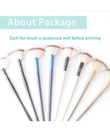 ULTIMUTE 8 Pcs Fan Brushes for Makeup & Chemical Peels | Soft Facial Brushes for Skin Care | Acid Applicator for Masques | Cosmetic Tools - Buy Online on GoSupps.com