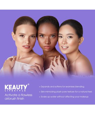 4-Ways Blender Duo Pack - Black & Velvet Makeup Sponges | Perfect for Flawless Application | International Shipping - Buy Online on GoSupps.com