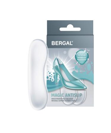 Bergal Magic Antislip Silicone-Jersen Protection 1 pair transparent self-adhesive gel-dersen cushion to protect against friction and slide for hard heel caps against bladder walking one-size