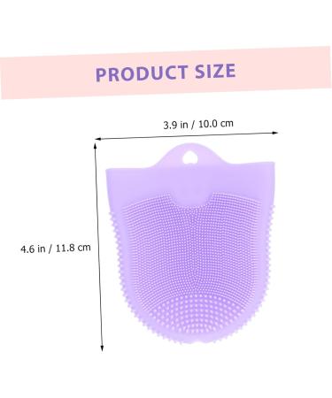 Beavorty Cleansing Massage Finger Cots Cleansing Facial Brush Skin face Scrubber for Women deep Cleaning Brush face wash Scrubber face Lotion for Women Silica Gel Makeup Remover Miss pores Violet 11.8X10CM - Buy Online on GoSupps.com