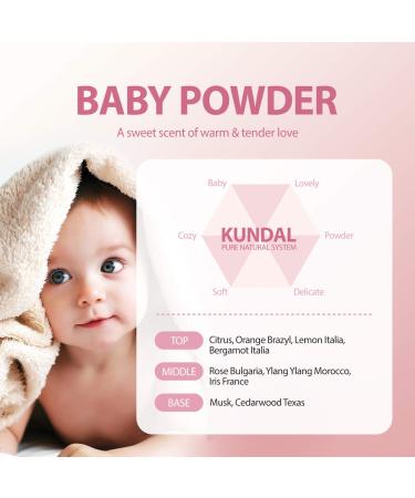 KUNDAL Baby Powder Anti-Hair Loss Shampoo 10.14 Fl Oz - Caffein Scalp Care for Deep Cleansing - Buy Online on GoSupps.com