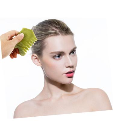 Beavorty Xiuyan Jade Gua Sha Board Set - 4 Pack Scalp & Head Massager for Ultimate Relaxation | 10x6cm Jade Massage Tools - Buy Online on GoSupps.com