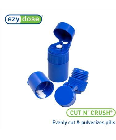 EZY DOSE Cut N' Crush Pill Cutter/Crusher in Blue - 1 Count - Buy Online on GoSupps.com