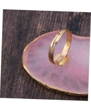 Buy Manicure Palette Paint Tray - Nail Art Resin Palette & Finger Ring in Pink | Shop Internationally - Buy Online on GoSupps.com