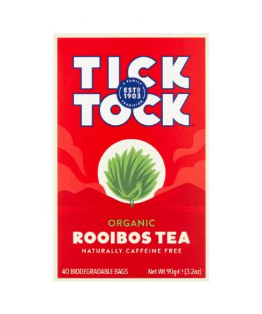 Tick Tock Organic Rooibos Tea 40 Biodegradable Bags 90g