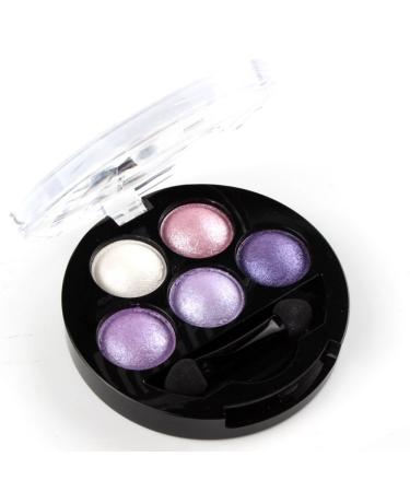 Mallofusa Metallic Shimmer Eyeshadow Palette - Amethyst Glam | 5 Colors, 4.7oz - Buy Online on GoSupps.com