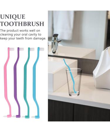 Minkissy Double-Ended Toothbrushes - 4 Piece Set for Oral Cavity Correction & Detailed Tooth Cleaning - Ideal for All Ages - International Shipping Available - Buy Online on GoSupps.com