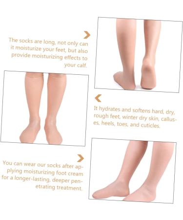 DOITOOL 2 Pairs Exfoliating Moisturizing Socks Moisturizing Socks Foot Cover Hydrating Socks Spa Gloves and Socks Girl Heels Dry Heels Socks Heel Socks for Cracked Heels Women's Socks Sebs - Buy Online on GoSupps.com