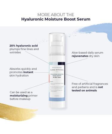 Alana Mitchell Anti-Aging Peptide Eye Cream & Hyaluronic Moisture Boost Serum - Buy Online on GoSupps.com
