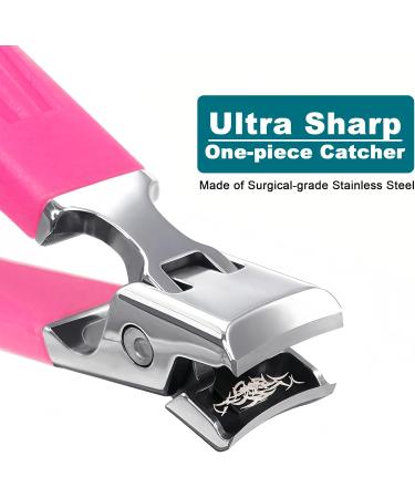 Nekoo Nail Clippers for Thick Nails - Ultra Sharp Curved Trimmer for Adults - Mid-Pink - Buy Online on GoSupps.com