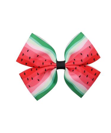 Watermelon Bow Hair Clips - Set of 6 Cute Fruit Hairclips for Girls - BBG22 - Buy Online on GoSupps.com