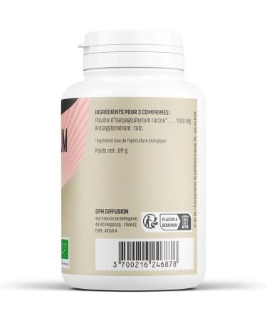 Herbs and Plants Harpagophytum Organic 200 Tablets 400mg - Buy Online on GoSupps.com