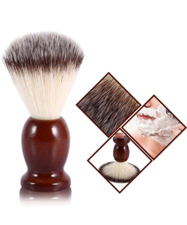Silberspitz Professional Beard Shaving Brush | 11x4x4 | Wooden Handle & Nylon Hair | Ideal for Men - International Shipping - Buy Online on GoSupps.com