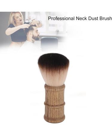 Qukaim Salon Neck Brush Hair Cutting Neck Dust Brush Fiber Hair Wooden Handle Home Salon Barber Neck Face Cleaning Brush - Buy Online on GoSupps.com
