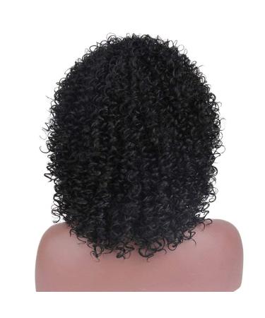 Shop Afro Kinky Black Short Wavy Wigs for Women - Naturally Curly Synthetic Wig 036A - Buy Online on GoSupps.com
