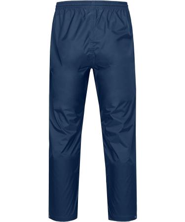 Mapamyumco Men's Packable Waterproof Rain Pants - X-Large Deep Blue | Windproof & Breathable Outdoor Hiking Pants - Buy Online on GoSupps.com