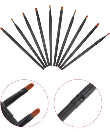 BELLIFFY 10pcs Nose Shadow Brush Travel Blush Brush Cosmetic Brush Eye Makeup Creme Blush Black Wooden Handle - Buy Online on GoSupps.com