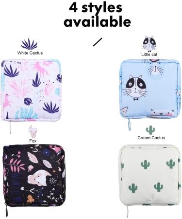 4-Pack Storage Bags for Women's Bandages | Zippered Period Bags | Ideal First Period Gifts for Girls & Teenage Girls | Multi-Colored Collection - Buy Online on GoSupps.com