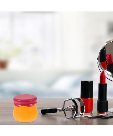 FRCOLOR Bee Balm Lip Balm Honey Pot 6G Small Lip Balm Container Refillable Cosmetic Container Empty Cream Container with Spoon Red - Buy Online on GoSupps.com