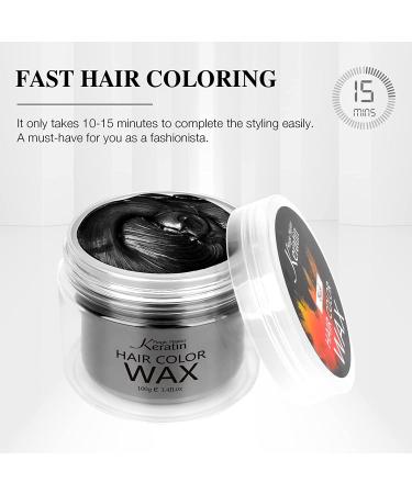 Magic Master Keratin Hair Color Wax - Temporary Black Hairstyle for Men & Women | Perfect for Parties Festivals & Cosplay - Buy Online on GoSupps.com