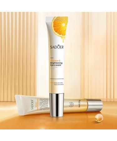 Vitamin C Brightening Eye Cream | Nourishing Moisturizer with Aloe Vera & Pomegranate | 20g - Smooth Elasticity & Radiant Skin - Buy Online on GoSupps.com