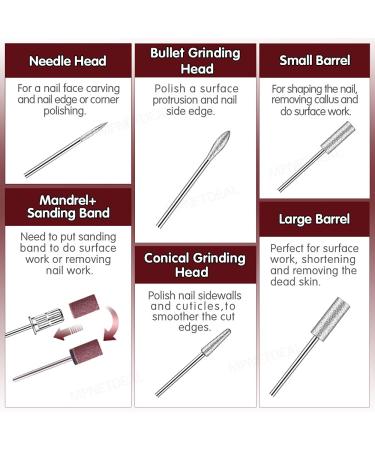 Electric Nail Drill Set Kit for Acrylic Nails Gel Art - Pink MPNETDEAL Efile Machine - Salon Quality at Home - Buy Online on GoSupps.com