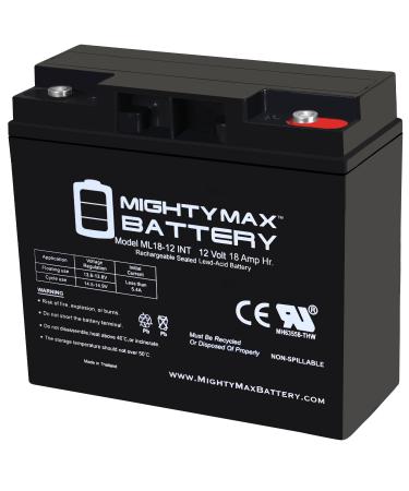 Mighty Max Battery 12V 18AH SLA Internal Thread Battery for E-Wheels EW-36 Mobility