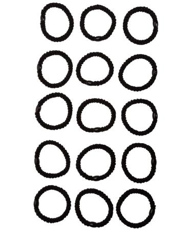 L. Erickson Grab & Go Ponytail Holders Black Set of 15 | Secure & Gentle Hold - Buy Online on GoSupps.com
