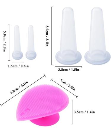 Benkeg Silicone Cut - 5-Piece Face Eye Cupping Set for Facial Lifting Massage | Skin Beauty & Health Care Tools - Buy Online on GoSupps.com