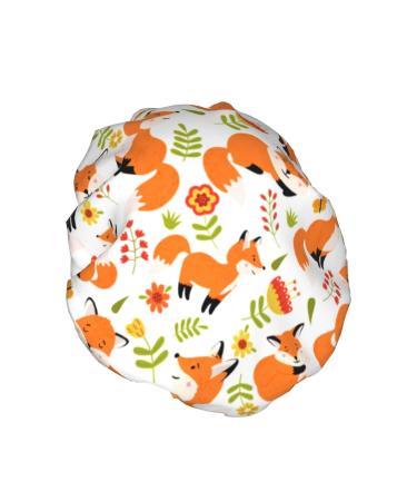 Fox Reusable Waterproof Shower Caps for Women - Double Protection PEVA Lining Hair Cap - Elastic Color 4 - Buy Online on GoSupps.com