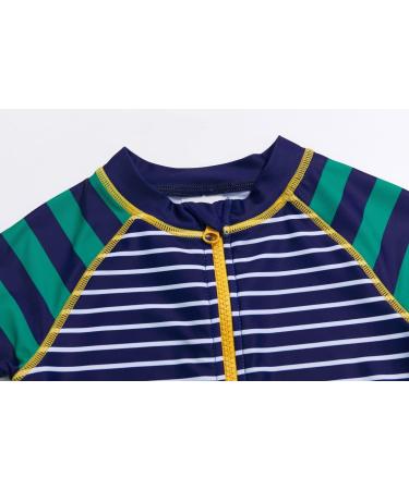 Bonverano Baby Boys Swimsuit UPF 50+ Sun Protection 12-18 Months Stripe 2 - Full-Length Zipper One Piece Swimwear - Buy Online on GoSupps.com