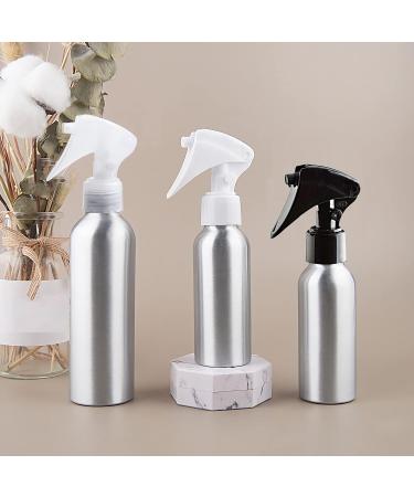 Zeoabsy 4-Pack 100ml Empty Aluminum Spray Bottles with White Atomizers | Ideal for Cosmetics Plants Cleaning & Hairdressers + Bonus Funnel - Perfect for Home & Garden - Buy Online on GoSupps.com