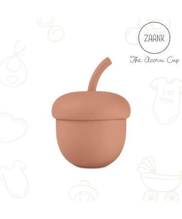 Zaank Silicone Sippy Cup with Straw | Toddler Transition Training Cup | BPA Free & Shatterproof | Dishwasher Safe | 6oz (Rusty-Beige 2) - Buy Online on GoSupps.com