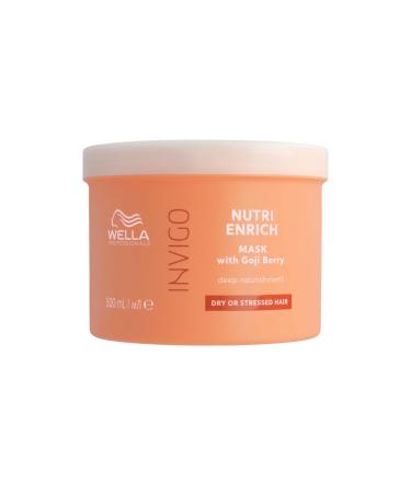 Wella Professionals Invigo Nutri Enrich Nourishing Anti-Frizz Mask with Oleic Acid and Goji Berries - Restores Dry Damaged Hair